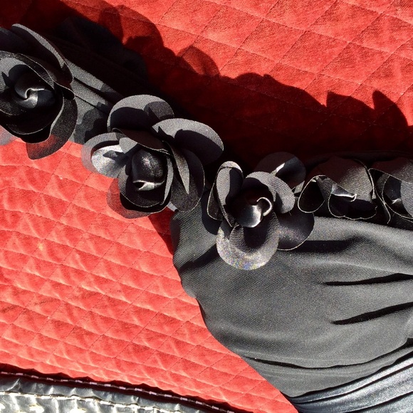 👗Bill Levkoff Formal Black One Shoulder Dress  SEXY  8-12 Special Occasion - Picture 4 of 16